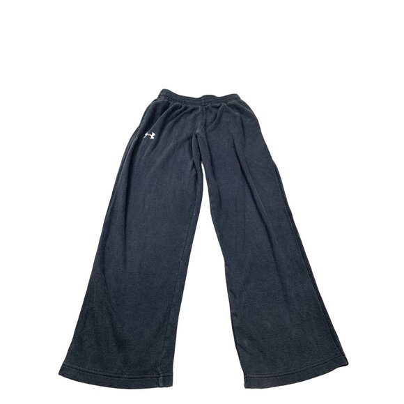 Under Armour Boys Youth Large Black Fleece Sweatpants Workout athletic joggers - Picture 1 of 10